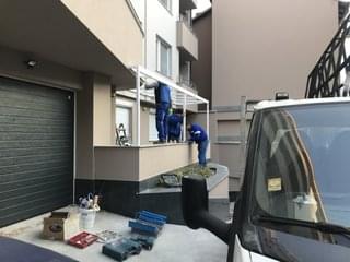 Монтаж на метална конструкция за зимна градина
