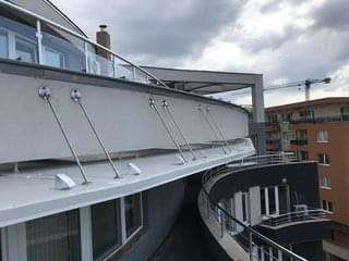 Козирка от INOX конзоли и сандвич панел
