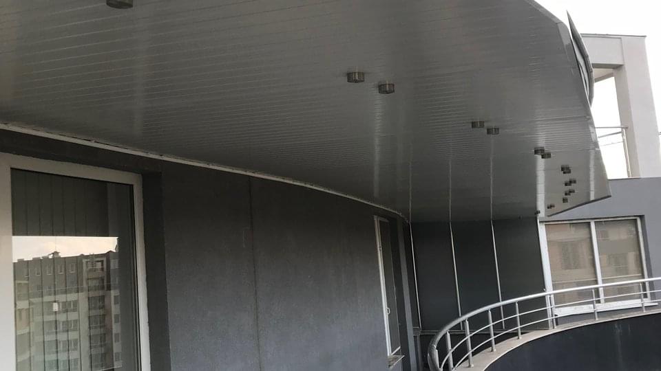 Козирка от INOX конзоли и сандвич панел